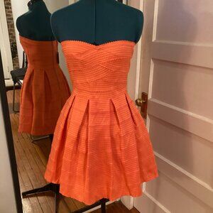 Brand new, Strapless coral dress